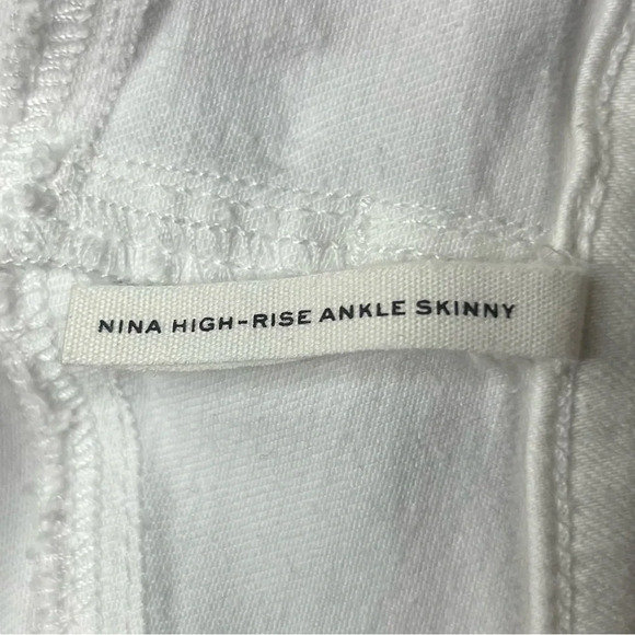 RAG & BONE Nina High Rise Ankle Skinny White Jeans - Picture 11 of 13